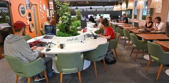 o espaço de coworking